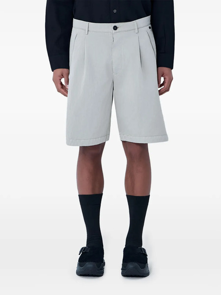  Moos Studio Pleated Tailored Shorts - Neutrals 