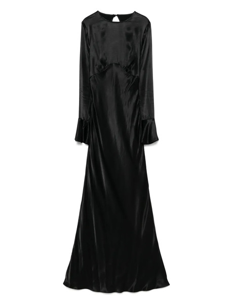  Moos Studio Satin Maxi Dress - Black 