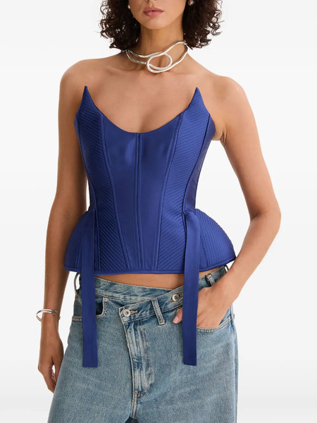  Moos Studio Tie-fastening Top - Blue 