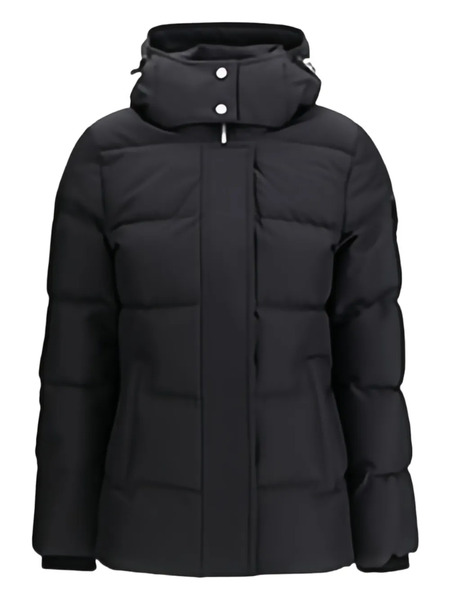  Moose Knuckles Button Hooded Jacket - Black 