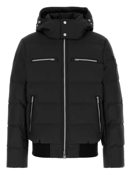  Moose Knuckles Cloud Hooded Bomber Jacket - Black 