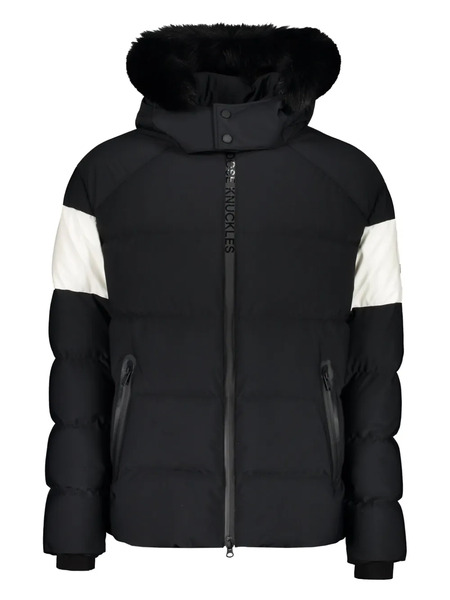  Moose Knuckles Hooded Down Jacket - Black 
