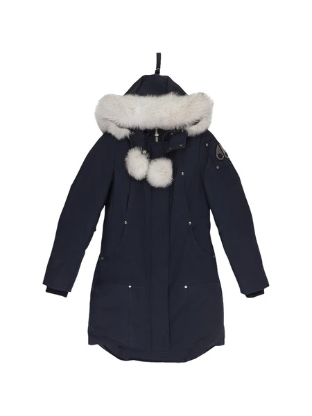  Moose Knuckles Hooded Parka Coat - Blue 