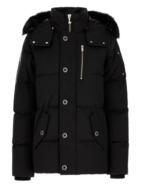  Moose Knuckles Hooded Puffer Jacket - Black 