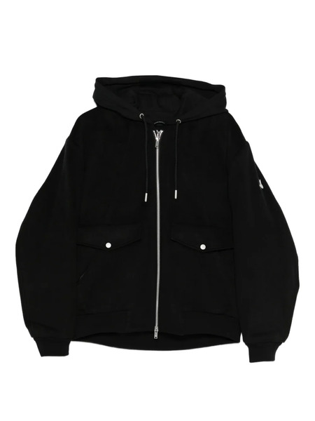  Moose Knuckles Hooded Zip Jacket - Black 