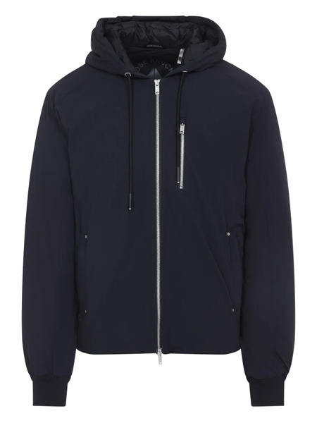  Moose Knuckles Hooded Zip Jacket - Blue 