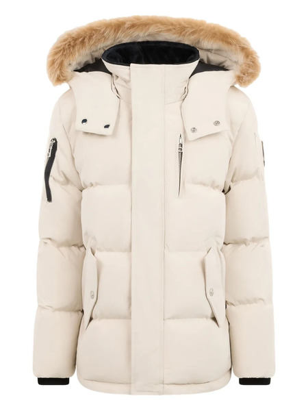  Moose Knuckles Kids Shearling-trim Hooded Jacket - Neutrals 