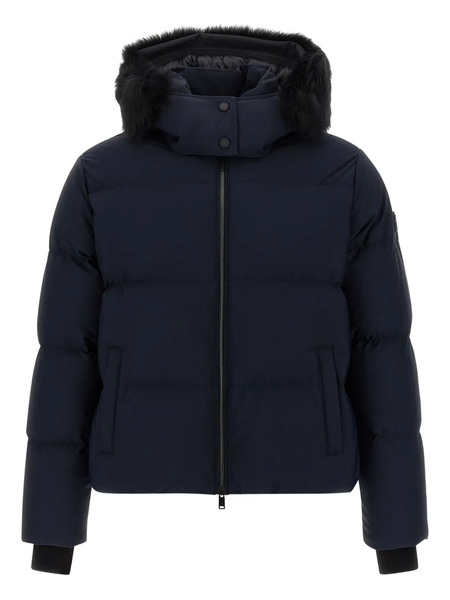  Moose Knuckles Misti Fur-trimmed Puffer Jacket - Blue 