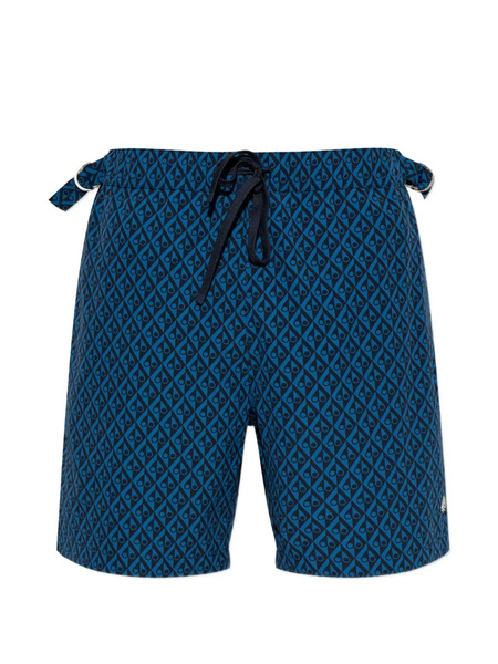  Moose Knuckles Patterned Swim Shorts - Blue 