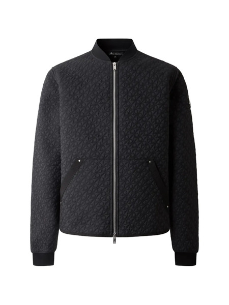 Moose Knuckles Transit Monogram Bomber Jacket - Grey 