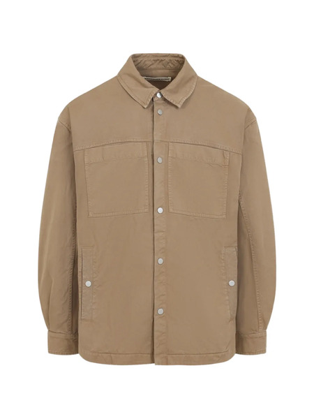 Mordecai Flap Pocket Stripe Back Shirt - Neutrals 