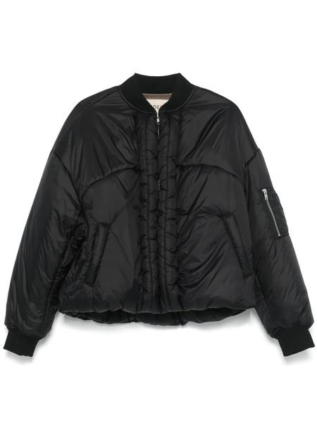  Mordecai Padded Bomber Jacket - Black 