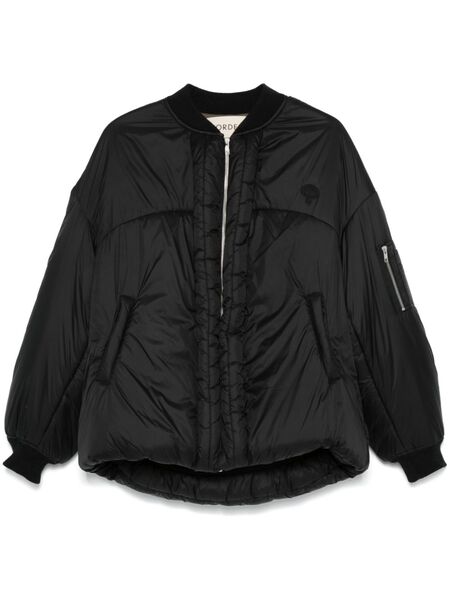  Mordecai Padded Bomber Jacket - Black 
