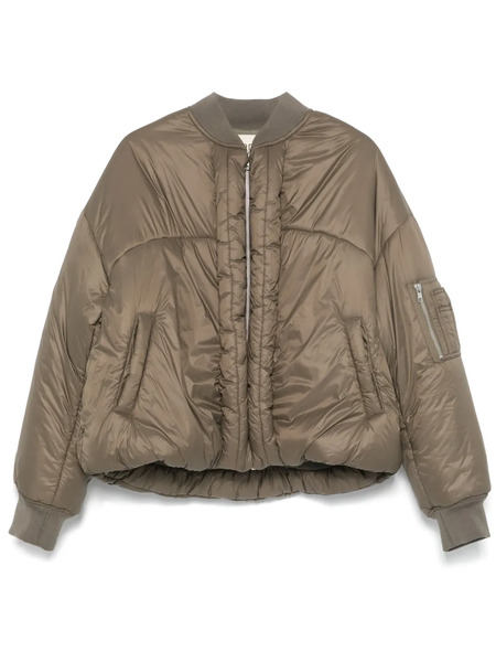  Mordecai Padded Bomber Jacket - Green 