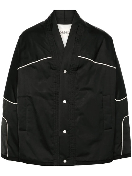  Mordecai Piped-trim Padded Jacket - Black 