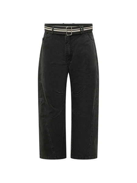  Mordecai Pockets Belt Trousers - Black 