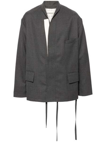  Mordecai Shawl-lapels Virgin-wool Jacket - Grey 