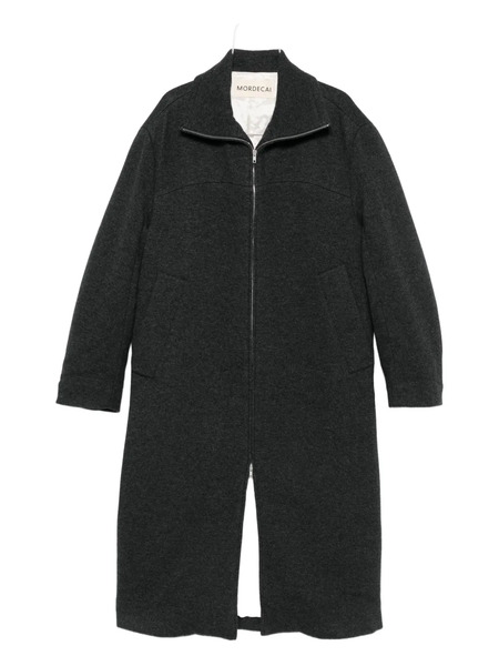  Mordecai Zip-front Patch-pocket Coat - Grey 
