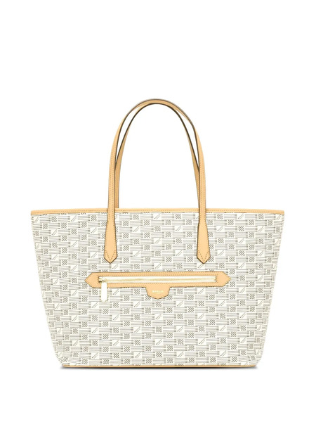  Moreau Monaco Monogram-pattern Tote Bag - Neutrals 