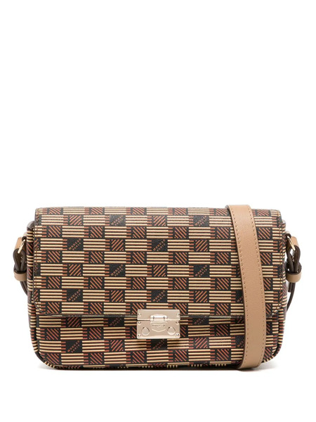  Moreau Monogram-print Leather Shoulder Bag - Brown 