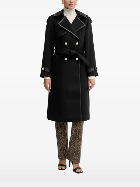  Morgan Belted Double-breasted Coat - Black 