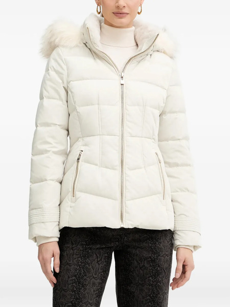  Morgan Hooded Puffer Jacket - Neutrals 