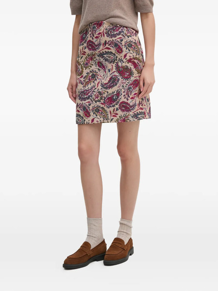  Mos Mosh Paisley-print Mini Skirt - Neutrals 