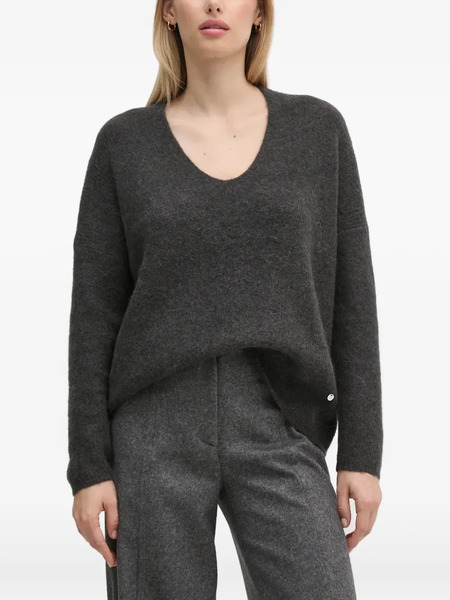  Mos Mosh Thora V-neck Sweater - Grey 