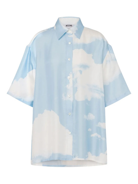  Moschino Archive Clouds Shirt - Blue 