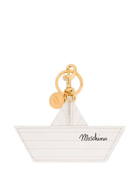  Moschino Boat Keyring - White 