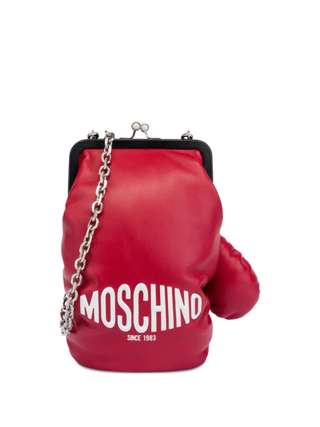  Moschino Boxing-glove-shape Chain-strap Shoulder Bag - Red 