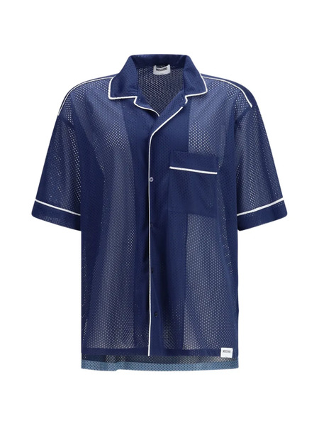  Moschino Buttoned Mesh Shirt - Blue 