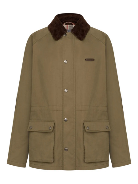  Moschino Corduroy-collar Coat - Green 