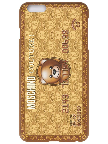  Moschino Credit Card Iphone 6 Plus Case - Metallic 