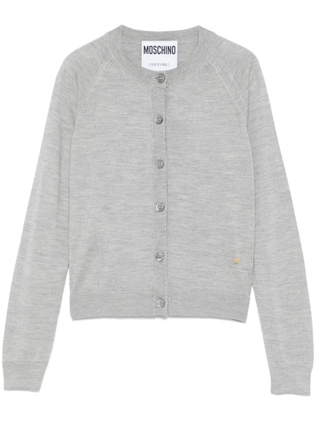  Moschino Crew-neck Cardigan - Grey 