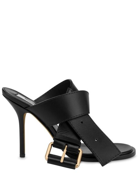  Moschino Decorative-buckle Mules - Black 