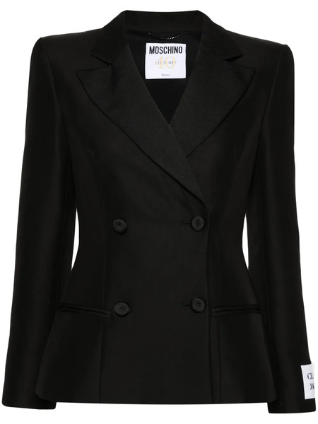  Moschino Double-breasted Blazer - Black 
