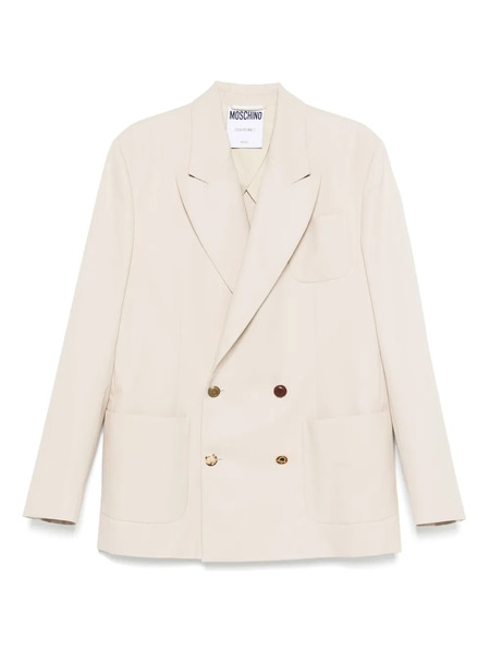  Moschino Double-breasted Blazer - Neutrals 