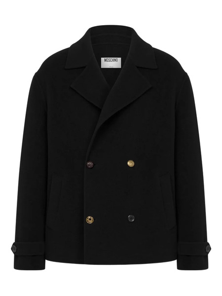  Moschino Double-breasted Coat - Black 