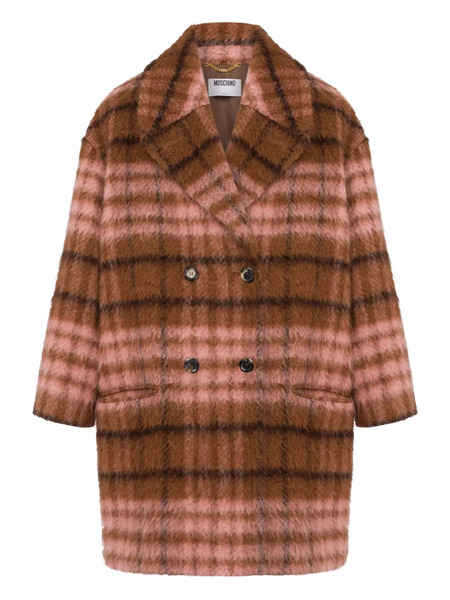  Moschino Double-breasted Coat - Brown 