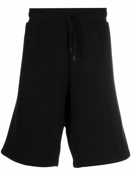  Moschino Embroidered-logo Jogger Shorts - Black 