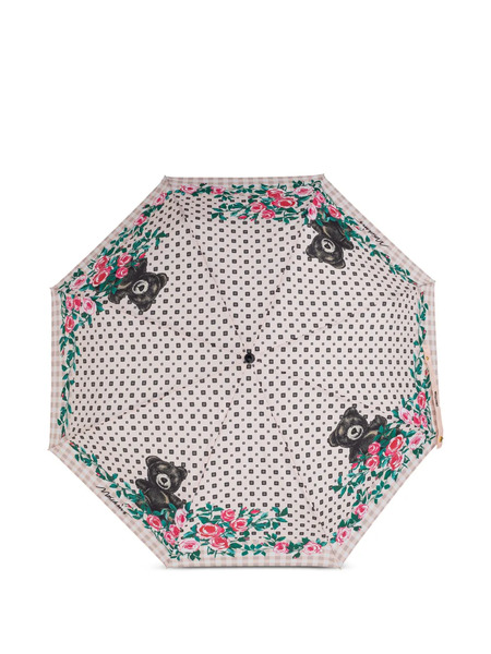  Moschino Floral Bear-print Umbrella - Neutrals 