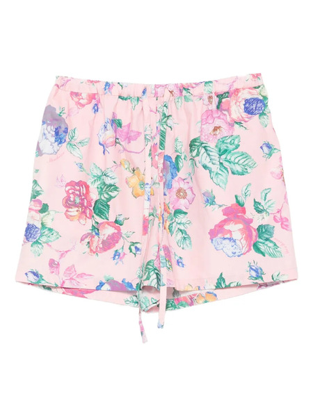  Moschino Floral Drawstring Shorts - Pink 