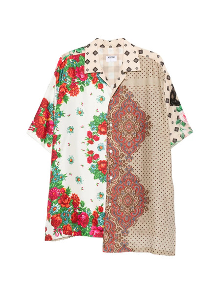  Moschino Floral Patchwork Shirt - Neutrals 