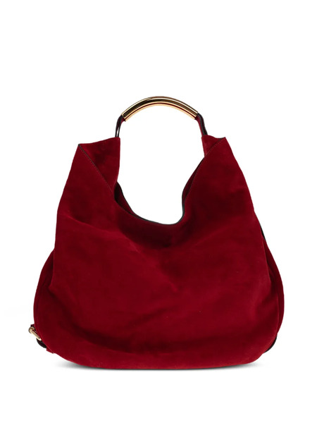  Moschino Handle Me Ring Handle Shoulder Bag - Red 