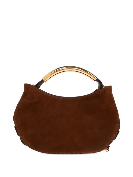  Moschino Handle Me Rounded Shoulder Bag - Brown 