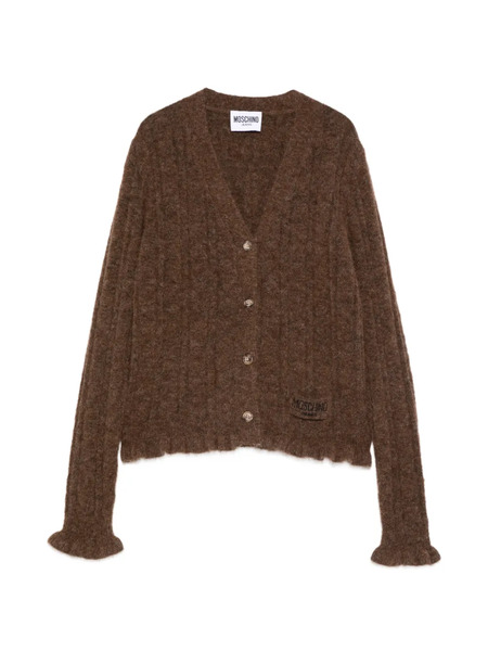  Moschino Jeans Buttoned Cardigan - Brown 