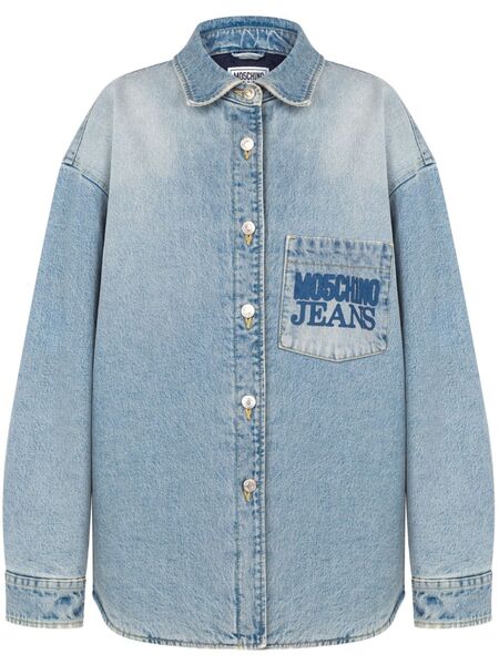  Moschino Jeans Cotton Denim Jacket - Blue 