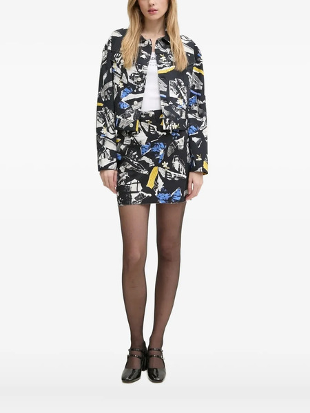  Moschino Jeans Cropped Jacket - Black 