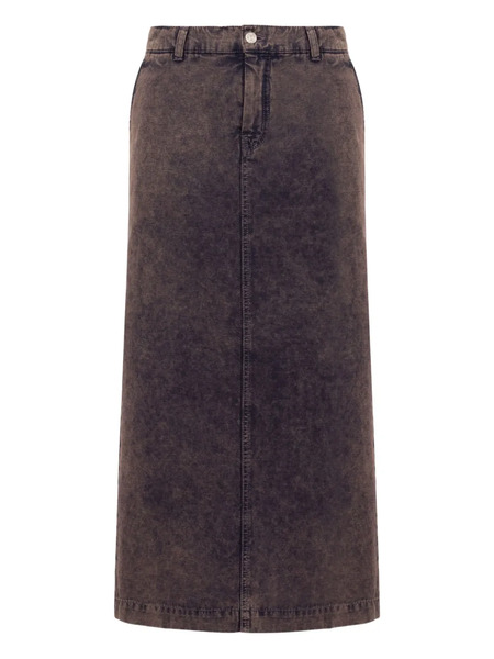  Moschino Jeans Denim Midi Skirt - Grey 